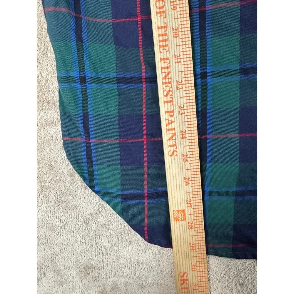 Lauren Ralph‎ Lauren Black Label Beaded Shirt Women XL Green Long Sleeve EUC